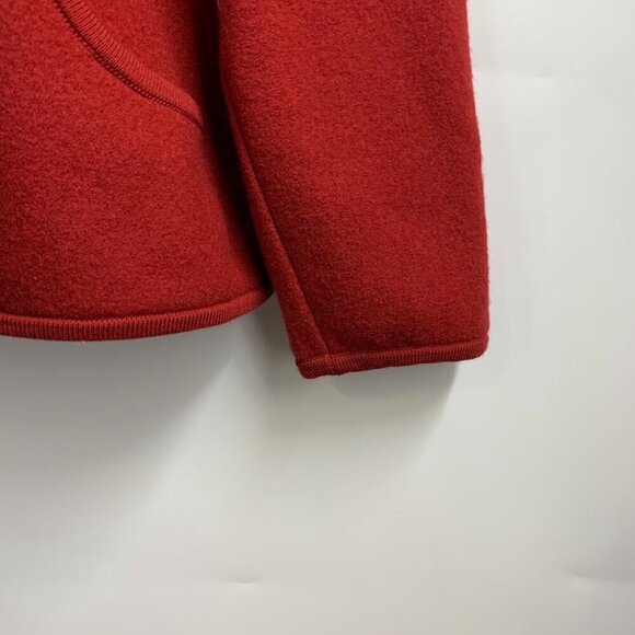 Geiger‎ Women's Wool Button Front Long Sleeve Red Winter Blazer Jacket Size 40 - Picture 5 of 14